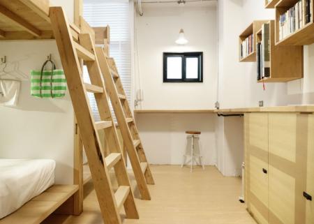 女朋友六人房裡的一張床 Bed in Women′s 6-Bed Dorm